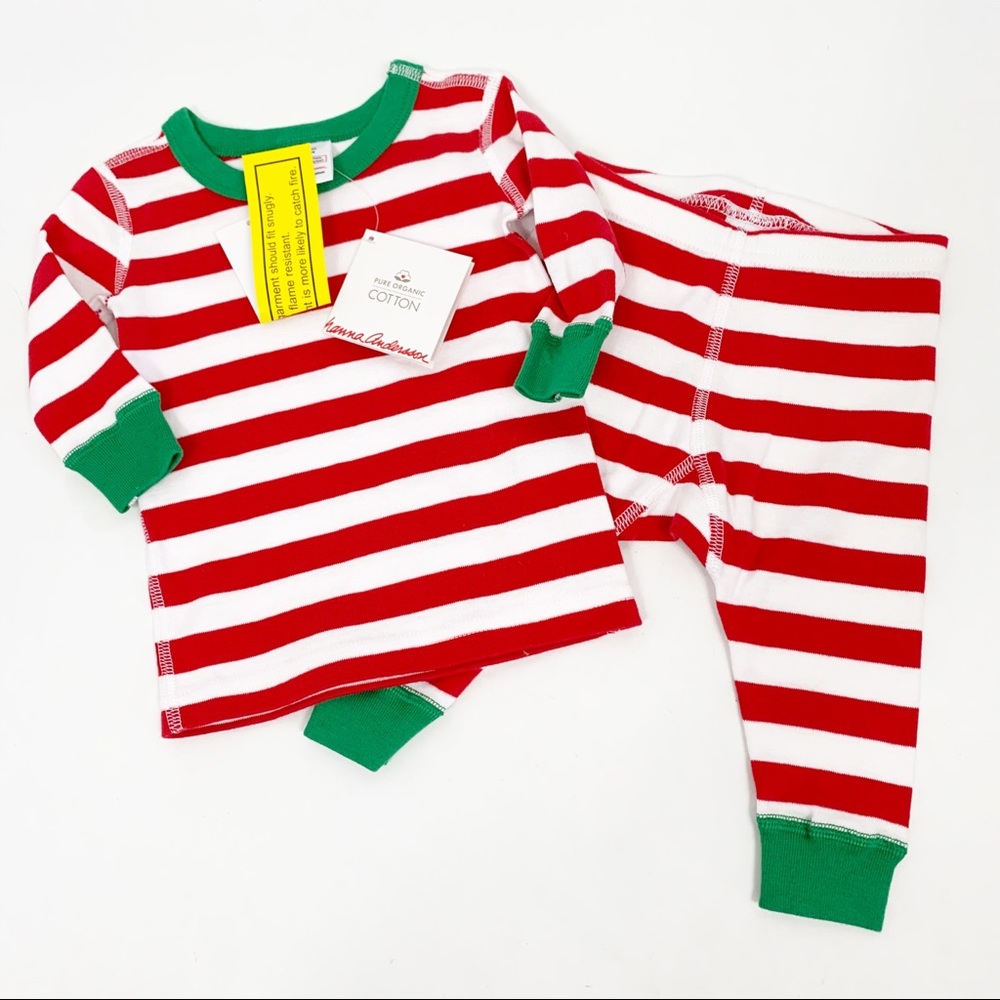 Hanna Andersson Holiday Christmas Striped Pajamas